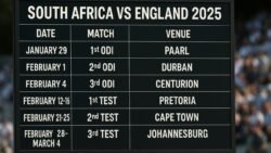 SA vs ENG 2025 Tour Schedule Leaked Early—Match Dates & Venues That Fans Can’t Miss!